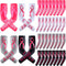 Xtinmee 20 Pairs Breast Cancer Awareness Compression Arm Sleeves, Pink Ribbon Cooling Arm Sleeves for Adult Youth