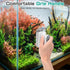 0.32'' AQQA Aquarium Magnetic Glass Cleaner, Fish Tank Glass Scrubber Algae Scraper Comfortable Grip Handle with Dual