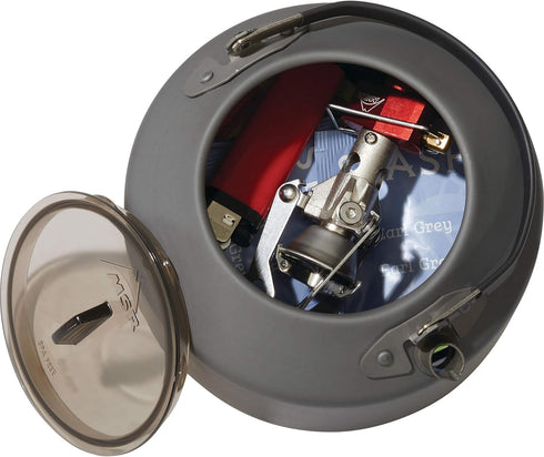 1L Lightweight Black Camping Teapot - Hard-Anodized Aluminum