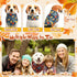 Huhumy 100 Pcs Thanksgiving Fall Dog Bandanas Bulk Autumn Pet Scarf Triangle Dog Neckerchief Bibs Adjustable Washable
