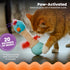 Catstages Electronic Dancing Ostrich Interactive Cat Toy, Wobbles and Plays Music, Battery Powered, Plush, Blue