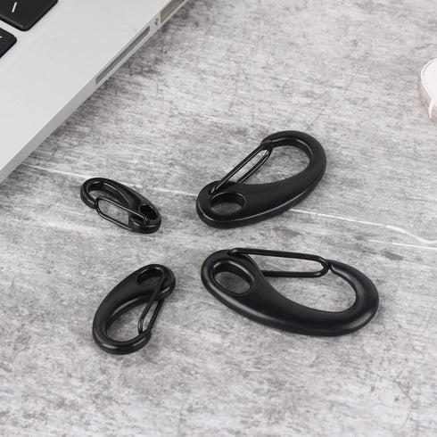 12Pack Carabiner Clips Spring Snap Hook Buckle Clasps for Flag Pole Clips, Marine Clips, Dog Leashes