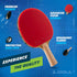 JOOLA Omega Control Tournament Performance Ping Pong Paddle - Table Tennis Racket for Advanced Training with Flared