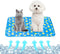 NACOCO Summer Pet Cooling Mat - Cat Dog Cushion Pad for Sleeping Cool, Dark Blue Lemon, S