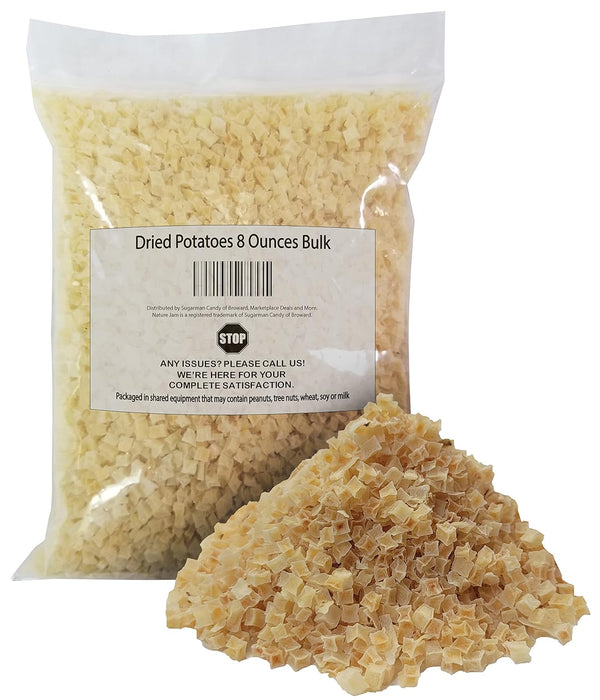 Dried Potatoes 8 Ounces Bulk-For Soups And Dehydrated Emergency Food Storage or