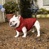 Extra Warm Fleece Lining Dog Hoodie for Large Dogs, Red Jacket with Hood, Size XL for Winter