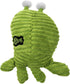 goDog PlayClean Germs Squeaky Plush Dog Toy, Green, Small with Chew Guard Technology