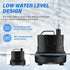 Simple Deluxe 660GPH Bottom Suction Submersible Water Pump 2500L/H 45W, 3 Nozzles with 8.2ft High Lift for Fish Tank, Pond, Aquarium, Hydroponics, Fountains by Simple Deluxe