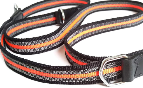 Alvalley Reflective Anti-Slip Multi Use Snap Hands Free Dog Training Leash, Black, 6.5 ft Long, Durable Nylon