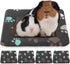 4 Pack Ultra Soft Dog Cat Bed Mat - Cozy Washable Thickened Pad with Cute Prints - Reversible Fleece for Small Animals