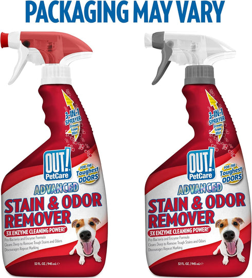 32 OUT! Advanced Stain and Odor Remover - Pet Stain and Odor Remover - Ounces