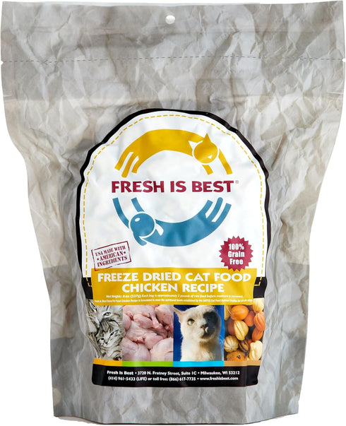 Fresh Is Best Freeze Dried Raw Cat Food - Chicken, 8 Ounces