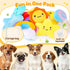 Pack 9 KIPRITII Whimsical Squeaky Dog Toys for Small Dogs & Puppies Plush Toys with Storage Bag, Pcs Stuffed Puppy Chew