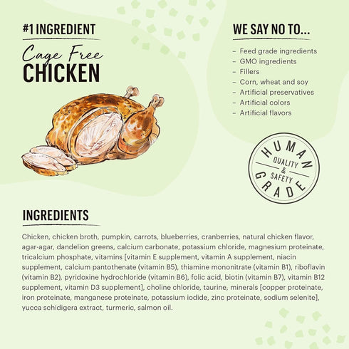 The Honest Kitchen Minced - Chicken in Bone Broth Gravy Wet Cat Food, 5.5 oz (Pack of 12)
