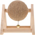 ABOOFAN Cat Scratcher Toy - Sisal Ball Interactive Rotatable Wood Pet Scratcher for Indoor Kitties