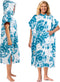 SUN CUBE Surf Poncho Changing Robe with Hood, Quick Dry Microfiber Wetsuit