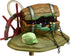 Penn-Plax Aerating Action Ornament, Barrel of Jewels - Small, Opens and Closes