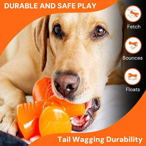 BIONIC Stuffer Treat Dog Toy, High-Visibility Treat Dispenser, Great for Redirected Chewing