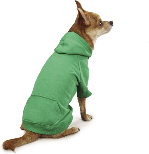 Basic Hoodie for Dogs, 24" XL, Green, Blue