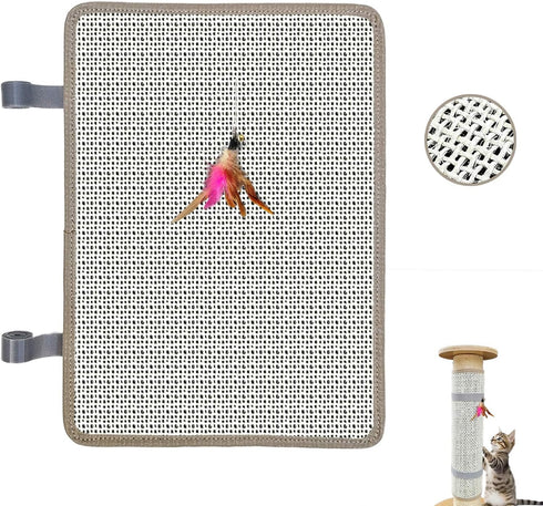 Deapher 2PCS Cat Nail File Scratcher with 80-Grit Aluminum Oxide - Wrap-Around Design