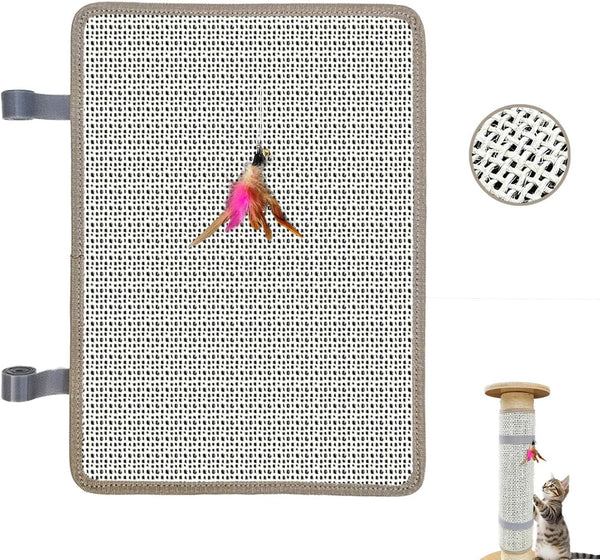 Deapher 2PCS Cat Nail File Scratcher with 80-Grit Aluminum Oxide - Wrap-Around Design