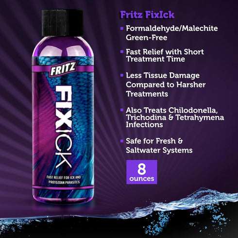 Fritz Aquatics FZ Fixick Treatment for Fresh and Saltwater Fish - 8 oz