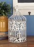 Deco 79 Birdcage, 15", 18"H, White, Model 82677