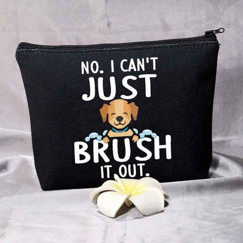 BDPWSS Dog Groomer Makeup Bag - Pet Hairdresser Gift for Women, Dog Salon Toiletry Bag for Fur Mama