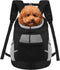 SUNRISING Dog Carrier Backpack for Small Dogs - Breathable Front Carrier with Storage Pockets and Safety Strips