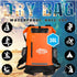 TACTIKO 30L Heavy-Duty 100% Waterproof Backpack with Carabiner, 500D Ripstop Tarpaulin for Kayaking, Hiking