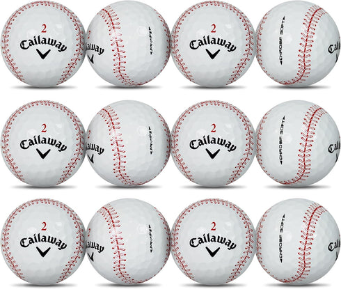 GBM Callaway Chrome Soft Certified Refinished Baseball Golf Balls | 12 Pack | Par-FECT for Any Golf Outing