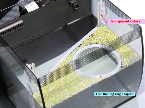Aquarium Floating Plant Corral, Automatically Adjusts as Water Level Rises and Falls