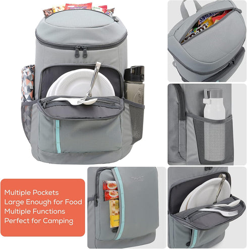 TOURIT Cooler Backpack Lightweight Insulated for 30 Cans Leak-Proof