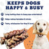 6" (5 Pcs/Pack) Amazing Dog Treats Braided Bully Stick Bully Stick for Dogs - Made from Premium Grass Fed Beef