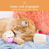 Set, Set 2 Pearhead Happy Birthday Cake Cat Toy Stuffed Birthday Cake and Cupcake Cat Toys with Catnip and Squeakers