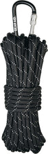 GEAR AID 1100 Paracord and Carabiner 5.5 mm Heavy-Duty Cord for Camping and Survival Black Reflective
