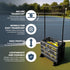 Tourna Ballport Deluxe Tennis Ball Hopper with Wheels - Effortless Ball Collection