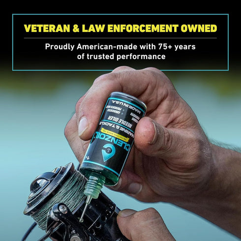 CLENZOIL Marine & Tackle - Fishing Gear Oil Lubricant - for Fish Care Reels, Boat Motors, Downriggers & More - Easily