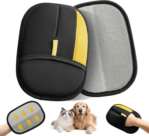 Hasina Pet Hair Removal Glove for Dogs & Cats, Upgrade Reusable Electrostatic Pet