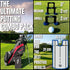 Golf Putting Alignment Mirror - Gates - Tees & Bag Training Combo Pack for Men - Indoor & Outdoor Golf Gifts