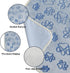 2 Pack 23"x 36" Qeils Reusable Puppy Pads, Washable Pee Pads for Dogs, Non Slip Wee Wee pad, Absorbent and Leakproof