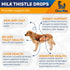 Milk Thistle for Dogs & Cats, Liver and Kidney Support, Milk Thistle Liquid, 2Oz