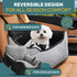 JOTADE 35 lbs Dog Car Seat for Small & Medium Dogs Washable & Reversible Pet Travel Booster Seat, Double Safety