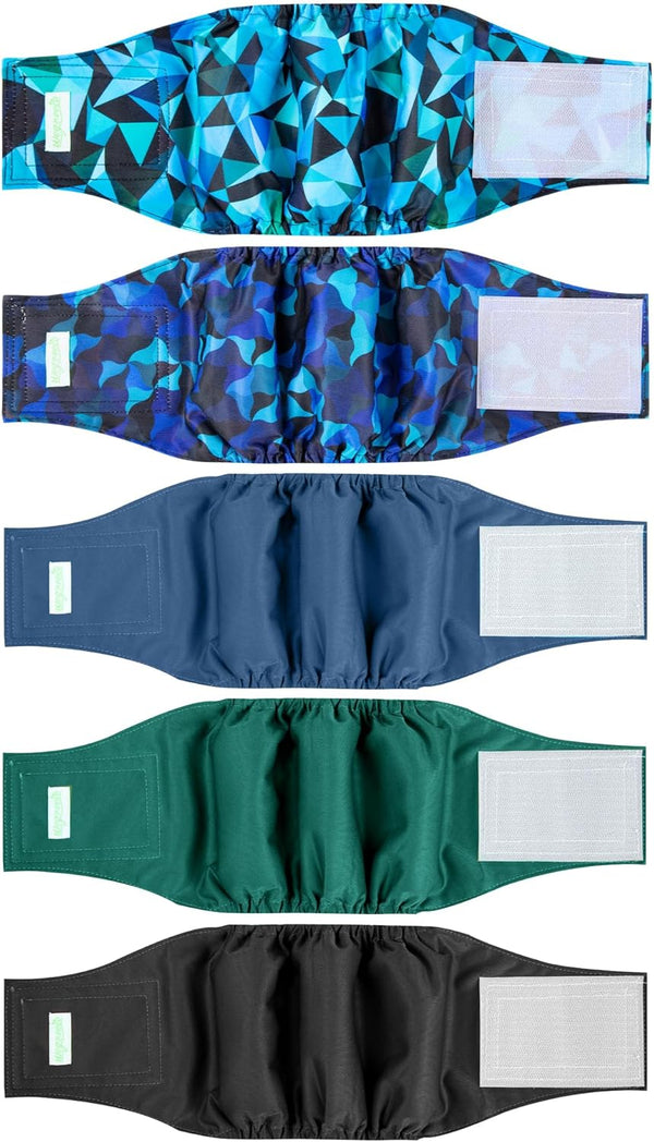 wegreeco Small Dog Diapers Male,Reusable Belly Bands for Male Dogs,Washable Doggie Puppy