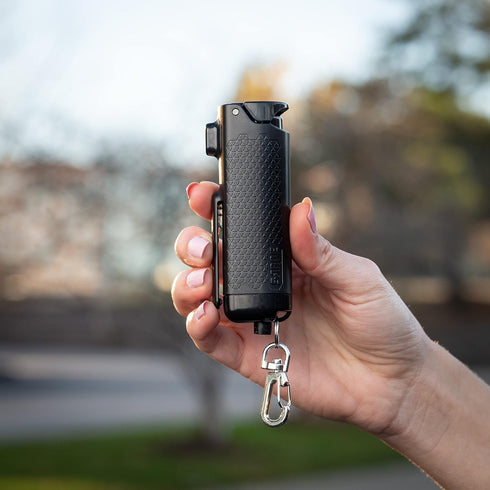 SABRE Safe Escape 3-In-1 Pepper Gel with Seat Belt Cutter & Window Breaker, Keychain for Easy Carry, 0.54 fl oz
