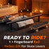 11" Setup Fingerboard Rail Metal Round Grind Rail Non-Slip Stable Base for Smooth Slides & Grinds Fingerboard Trick