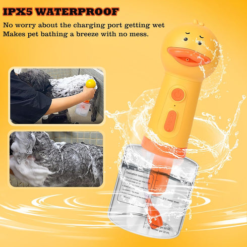 Electric Foaming Shampoo Dispenser for Dog and Cat Bathing, Rechargeable Soap Foaming Machine for Cleaning