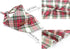 Elegant Little Tail Christmas Plaid Pet Bandana, Washable Reversible Cotton Scarf for Small to Large Dogs