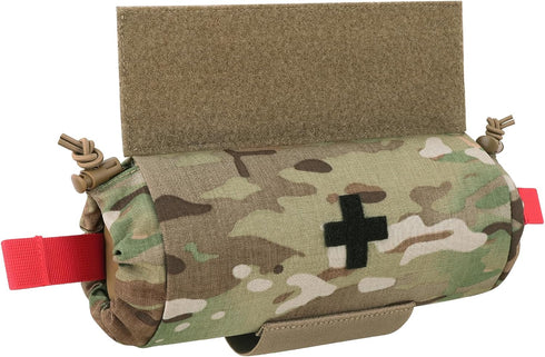 PETAC GEAR Tactical First Aid Drop Dump Pouch, Micro Medical Trauma Roll