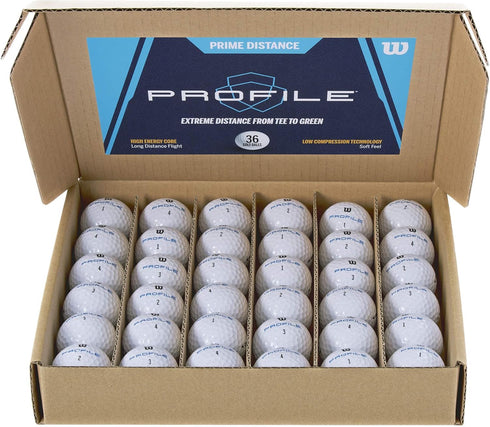 36 Pack Wilson Profile Distance Golf Ball